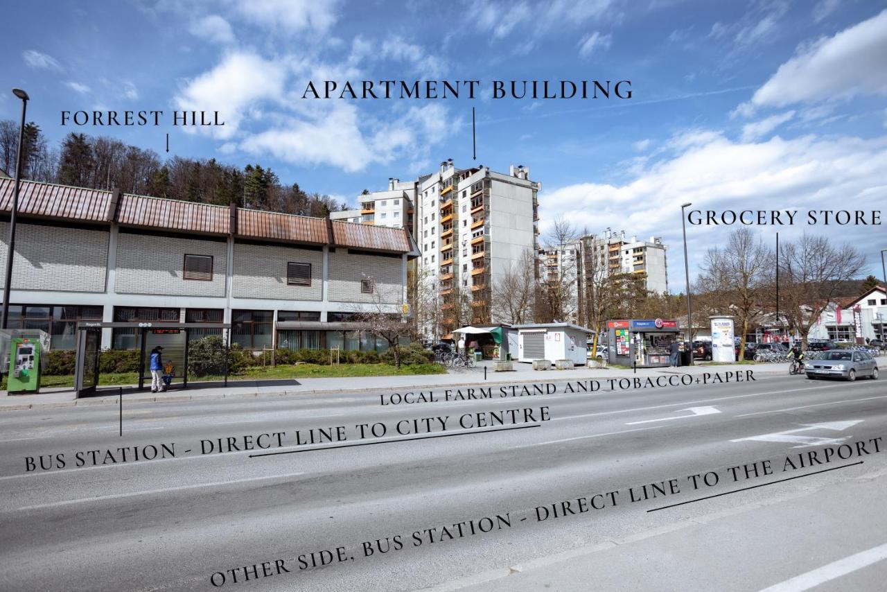 Elegant 1-Bedroom Apartment Near Hill Forest Ljubljana Dış mekan fotoğraf